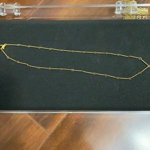 Vintage gold plated coil necklace